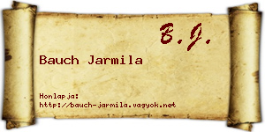 Bauch Jarmila névjegykártya